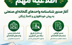 «اطلاعیه مهم و فوری»  قابل توجه کلیه بهره‌برداران، تولیدکنندگان و صاحبان واحدهای گلخانه‌ای استان گیلان
