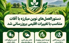 دستورالعمل‌ نوین مبارزه با آفات متناسب با تغییرات اقلیمی بروزرسانی شد.