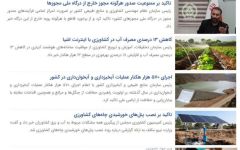 عناوین خبری بخش کشاورزی